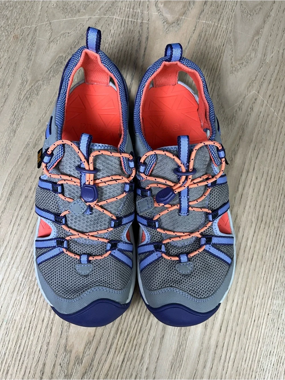 TEVA Kid’s Manatee Sport Sandals Closed Toe Water Shoes Size 5 Outdoor Hiking